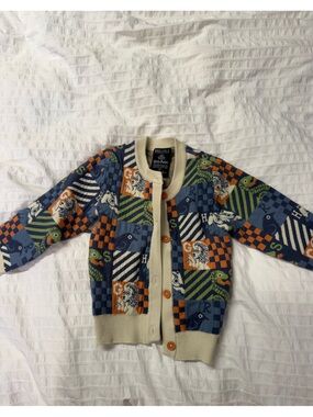 BoxLunch Harry Potter patchwork sweater cardigan